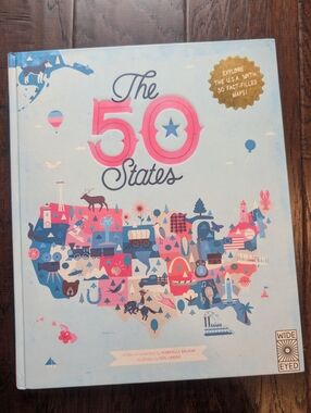 The 50 States USA Facts Of The States Hardcover Kids Book